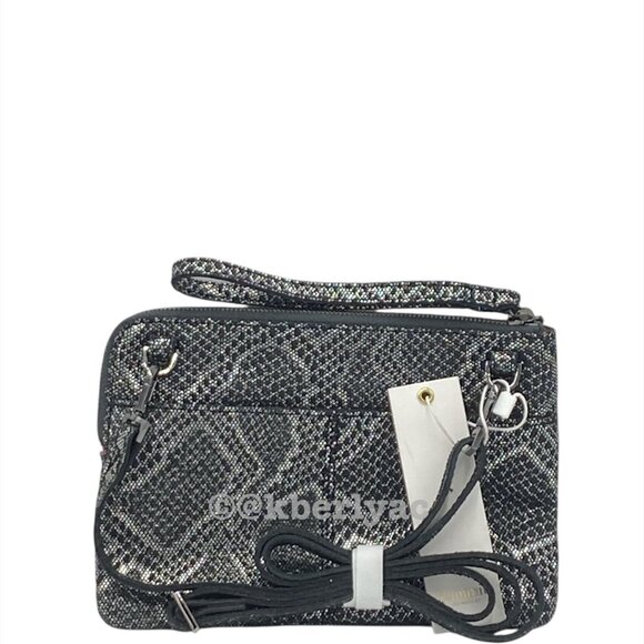 2-Piece Set Hammitt Nash Small Black Leather Wristlet/Crossbody & Montana Pocket - Picture 3 of 6